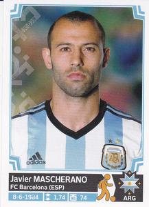 2015 Panini Copa América Chile #125 Javier Mascherano Front