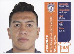 2015 Panini Liga BBVA Bancomer Apertura Stickers #188 Omar Alejandro Esparza Morales Front
