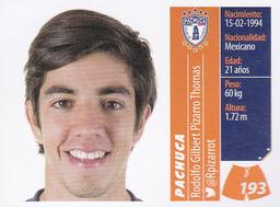 2015 Panini Liga BBVA Bancomer Apertura Stickers #193 Rodolfo Gilbert Pizarro Thomas Front