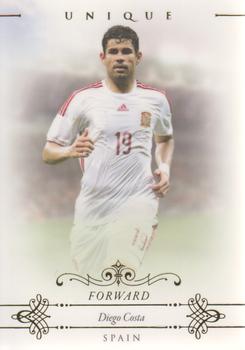 2015 Futera Unique World Football #065 Diego Costa Front