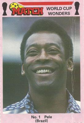 1986 Match World Cup Wonders #1 Pele Front