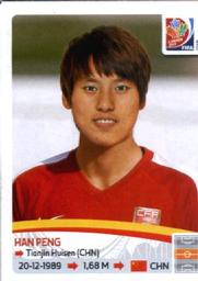 2015 Panini Women's World Cup Stickers #52 Han Peng Front