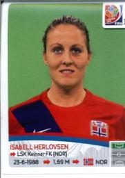 2015 Panini Women's World Cup Stickers #154 Isabell Herlovsen Front