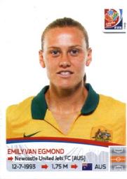 2015 Panini Women's World Cup Stickers #282 Emily Van Egmond Front