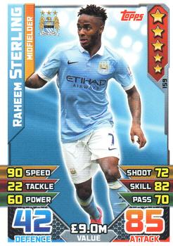 2015-16 Topps Match Attax Premier League #159 Raheem Sterling Front