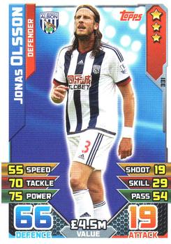 2015-16 Topps Match Attax Premier League #331 Jonas Olsson Front