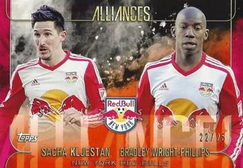 2015 Topps Apex MLS - Alliances Orange #A-8 Sacha Kljestan / Bradley Wright-Phillips Front