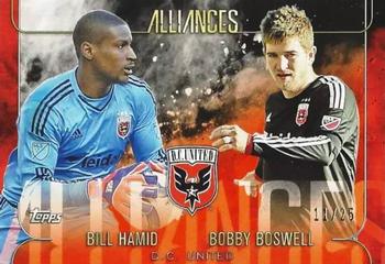 2015 Topps Apex MLS - Alliances Orange #A-10 Bobby Boswell / Bill Hamid Front