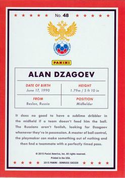 2015 Donruss - Green Soccer Ball #48 Alan Dzagoev Back