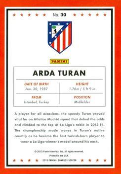 2015 Donruss - Red Soccer Ball #30 Arda Turan Back