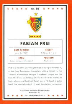 2015 Donruss - Red Soccer Ball #35 Fabian Frei Back