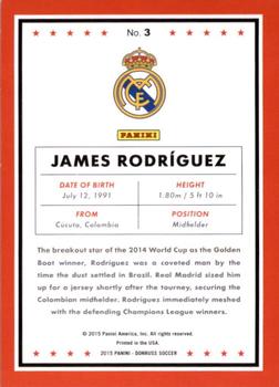 2015 Donruss - Silver Press Proof #3 James Rodriguez Back