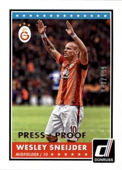 2015 Donruss - Silver Press Proof #36 Wesley Sneijder Front
