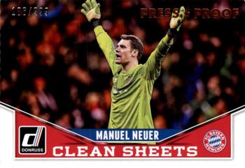 2015 Donruss - Clean Sheets Bronze Press Proof #8 Manuel Neuer Front