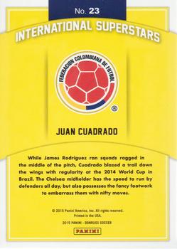 2015 Donruss - International Superstars #23 Juan Cuadrado Back