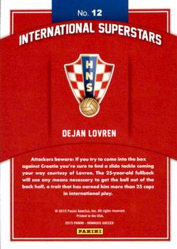 2015 Donruss - International Superstars Bronze Press Proof #12 Dejan Lovren Back