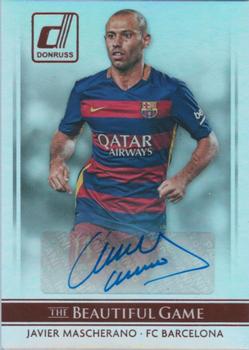 2015 Donruss - The Beautiful Game Signatures #BG-JM Javier Mascherano Front