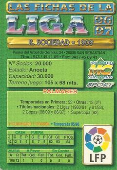 1996-97 Mundicromo Sport Las Fichas de La Liga #109 Real Sociedad Back