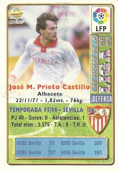 1996-97 Mundicromo Sport Las Fichas de La Liga #240 Prieto Back