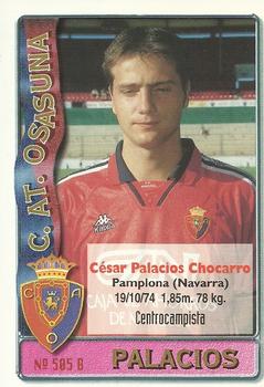 1996-97 Mundicromo Sport Las Fichas de La Liga #505 Osasuna / Palacios Back