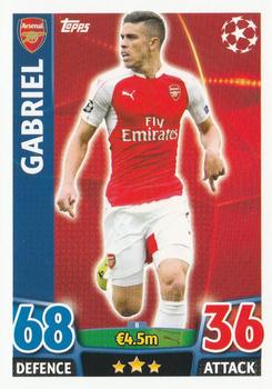 2015-16 Topps Match Attax UEFA Champions League English #8 Gabriel Paulista Front