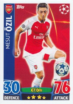 2015-16 Topps Match Attax UEFA Champions League English #12 Mesut Özil Front