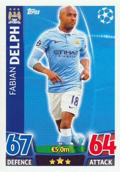 2015-16 Topps Match Attax UEFA Champions League English #44 Fabian Delph Front