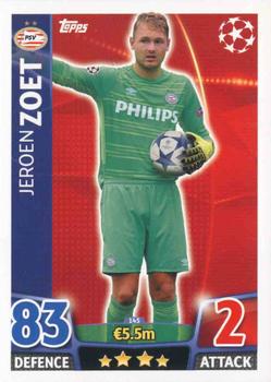 2015-16 Topps Match Attax UEFA Champions League English #145 Jeroen Zoet Front