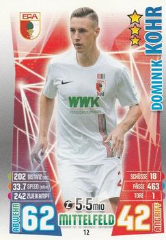 2015-16 Topps Match Attax Bundesliga #12 Dominik Kohr Front