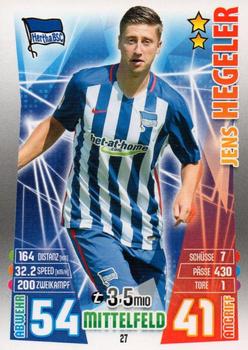 2015-16 Topps Match Attax Bundesliga #27 Jens Hegeler Front