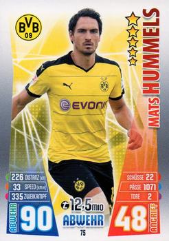 2015-16 Topps Match Attax Bundesliga #75 Mats Hummels Front