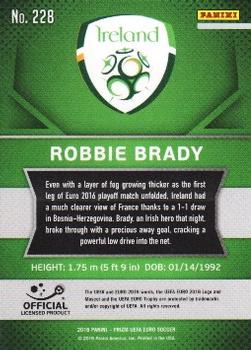 2016 Panini Prizm UEFA Euro #228 Robbie Brady Back