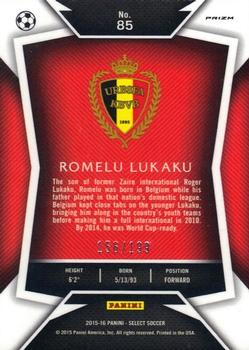 2015-16 Panini Select - Red Prizm #85 Romelu Lukaku Back