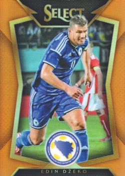 2015-16 Panini Select - Orange Prizm #43 Edin Dzeko Front