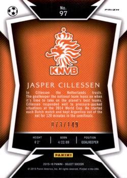 2015-16 Panini Select - Orange Prizm #97 Jasper Cillessen Back