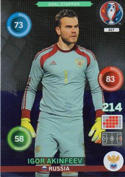 2016 Panini Adrenalyn XL UEFA Euro #317 Igor Akinfeev Front