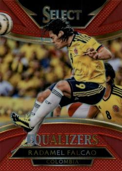 2015-16 Panini Select - Equalizers Red Prizm #6 Radamel Falcao Front