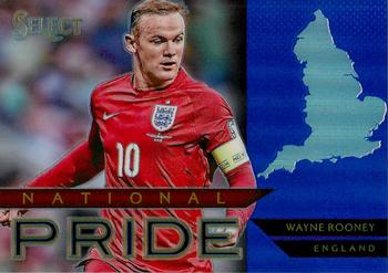 2015-16 Panini Select - National Pride Blue Prizm #16 Wayne Rooney Front