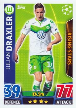 2015-16 Topps Match Attax UEFA Champions League English - Rising Stars #N16 Julian Draxler Front