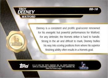 2015 Topps Premier Gold - Best of Barclays Orange #BB-18 Troy Deeney Back