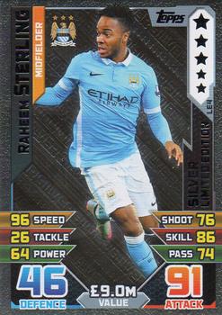 2015-16 Topps Match Attax Premier League - Limited Edition Silver #LE4 Raheem Sterling Front