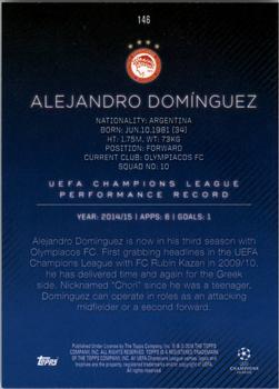 2015-16 Topps UEFA Champions League Showcase - Red #146 Alejandro Dominguez Back