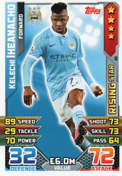 2015-16 Topps Match Attax Premier League Extra - Rising Stars #R9 Kelechi Iheanacho Front