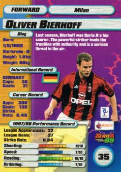 1998-99 Merlin Serie A 99 #35 Oliver Bierhoff Back