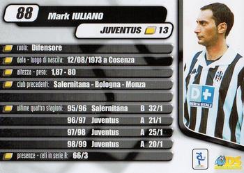2000 DS Pianeta Calcio Serie A #88 Mark Iuliano Back