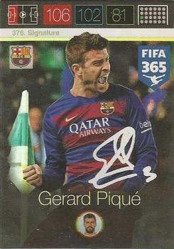 2015 Panini Adrenalyn XL FIFA 365 #376 Gerard Piqué Front