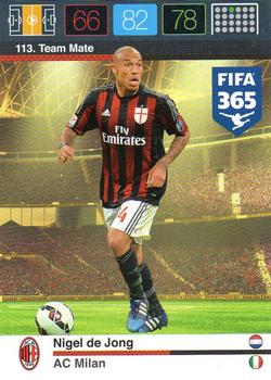 2015 Panini Adrenalyn XL FIFA 365 #113 Nigel de Jong Front