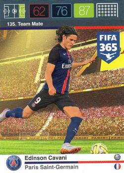 2015 Panini Adrenalyn XL FIFA 365 #135 Edinson Cavani Front