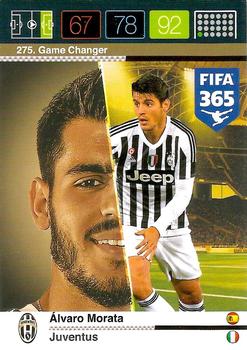 2015 Panini Adrenalyn XL FIFA 365 #275 Alvaro Morata Front