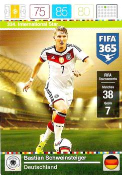 2015 Panini Adrenalyn XL FIFA 365 #334 Bastian Schweinsteiger Front